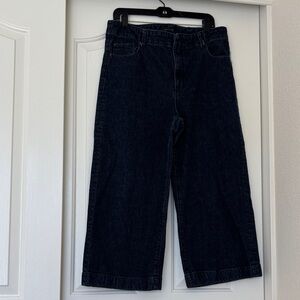 Ann Taylor Women's Black Denim Cropped Jeans Size 12